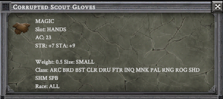 CORRUPTED SCOUT GLOVES item card