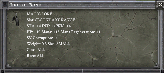 IDOL OF BONE item card