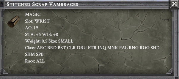 STICHED SCRAP VAMBRACES item card