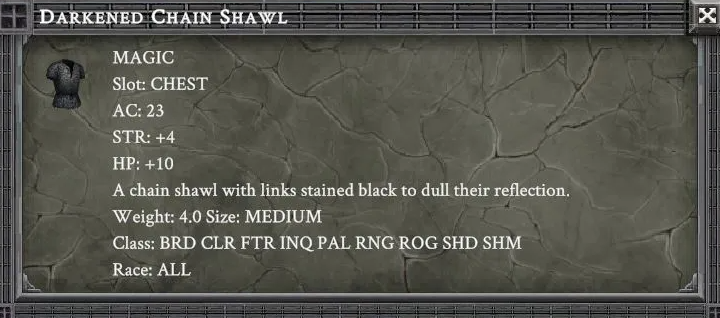 DARKENED CHAIN SHAWL item card