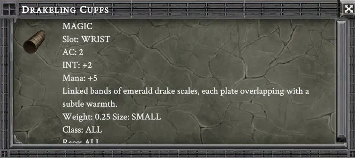 DRAKELING CUFFS item card