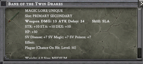 BANE OF THE TWIN DRAKES item card