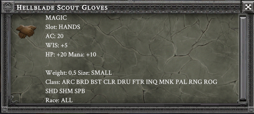 HELLBLADE SCOUT GLOVES item card