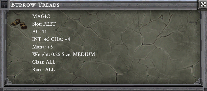 BURROW TREADS item card