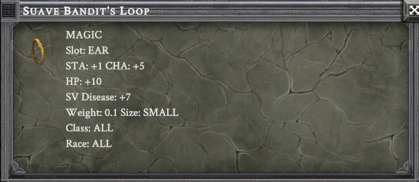 SUAVE BANDIT'S LOOP item card