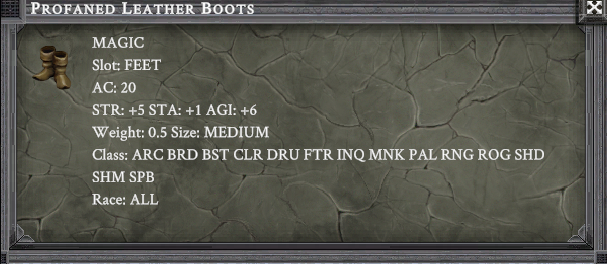 PROFANED LEATHER BOOTS item card