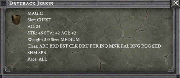 DRYCRACK JERKIN item card