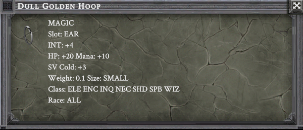 DULL GOLDEN HOOP item card