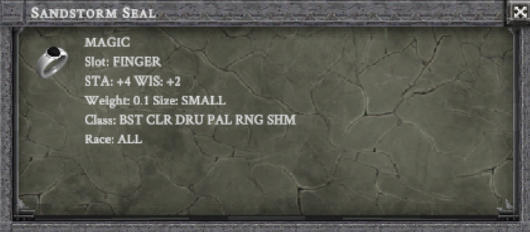 SANDSTORM SEAL item card