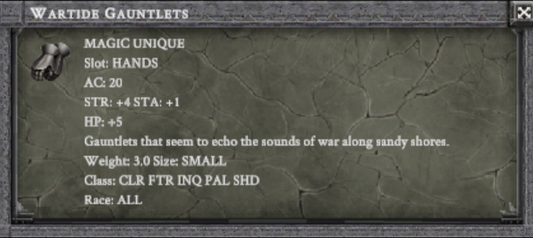 WARTIDE GAUNTLETS item card