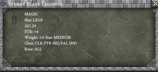 STURDY BLATE LEGGINGS item card